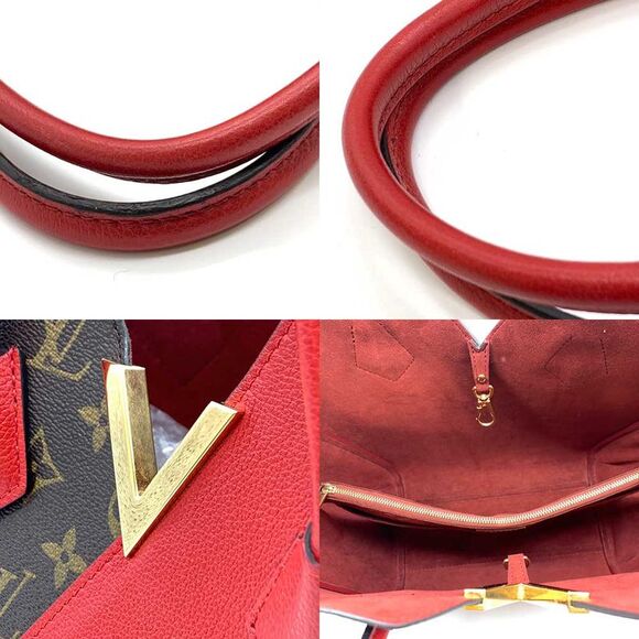 Louis Vuitton Kimono MM Tote Bag Brown Red - Picture 4 of 6